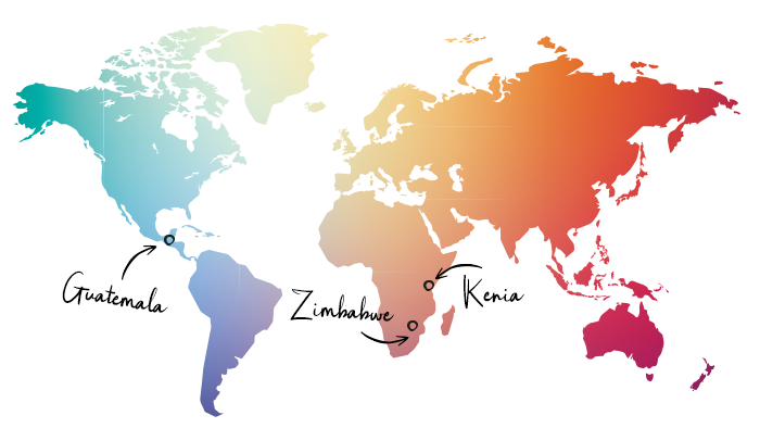 Guatemala Zimbabwe Kenia